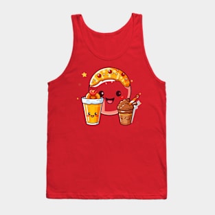 Donut kawaii  junk food T-Shirt cute  funny Tank Top